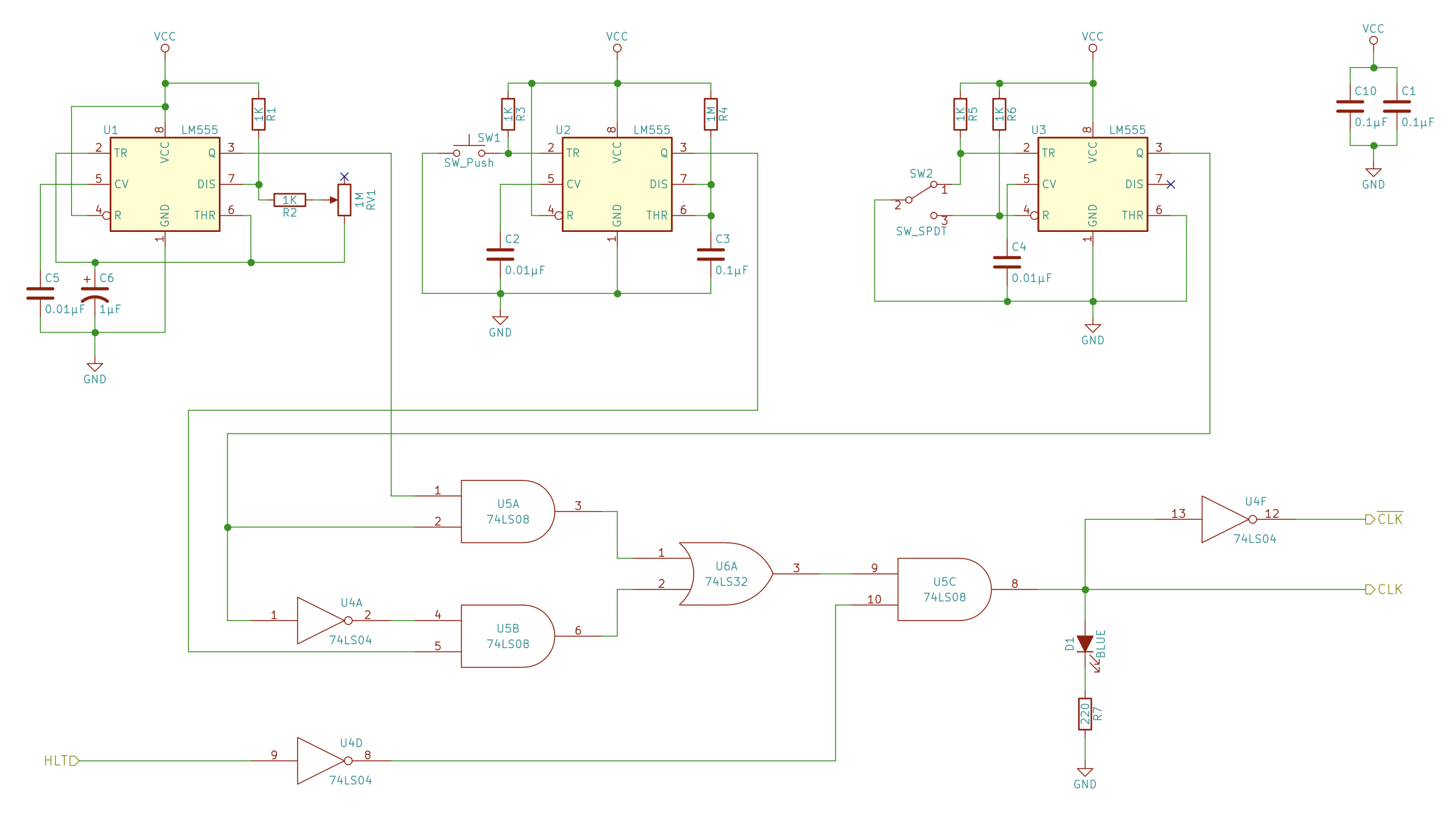 Schematic of the clock module